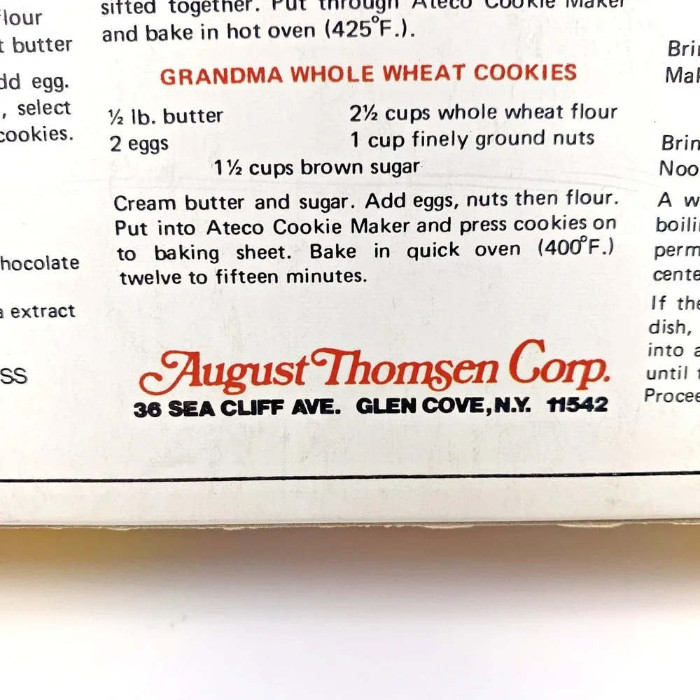 Vintage Ateco The Original Cookie &‎ Noodle Maker USA
